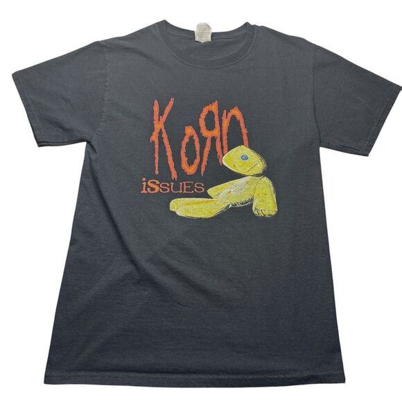 Vintage Korn Issues Shirt Y2K Men’s Small Black Heavy Metal Rock - Picture 1 of 8